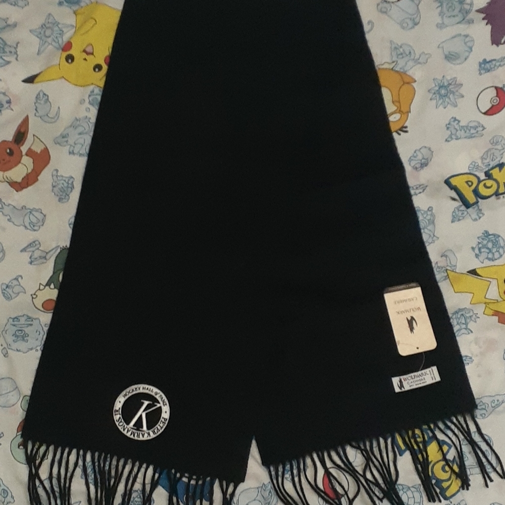 Hockey Hall Of Fame Peter Karmanos Jr Issued Cashmere Scarf Carolina Hurricanes